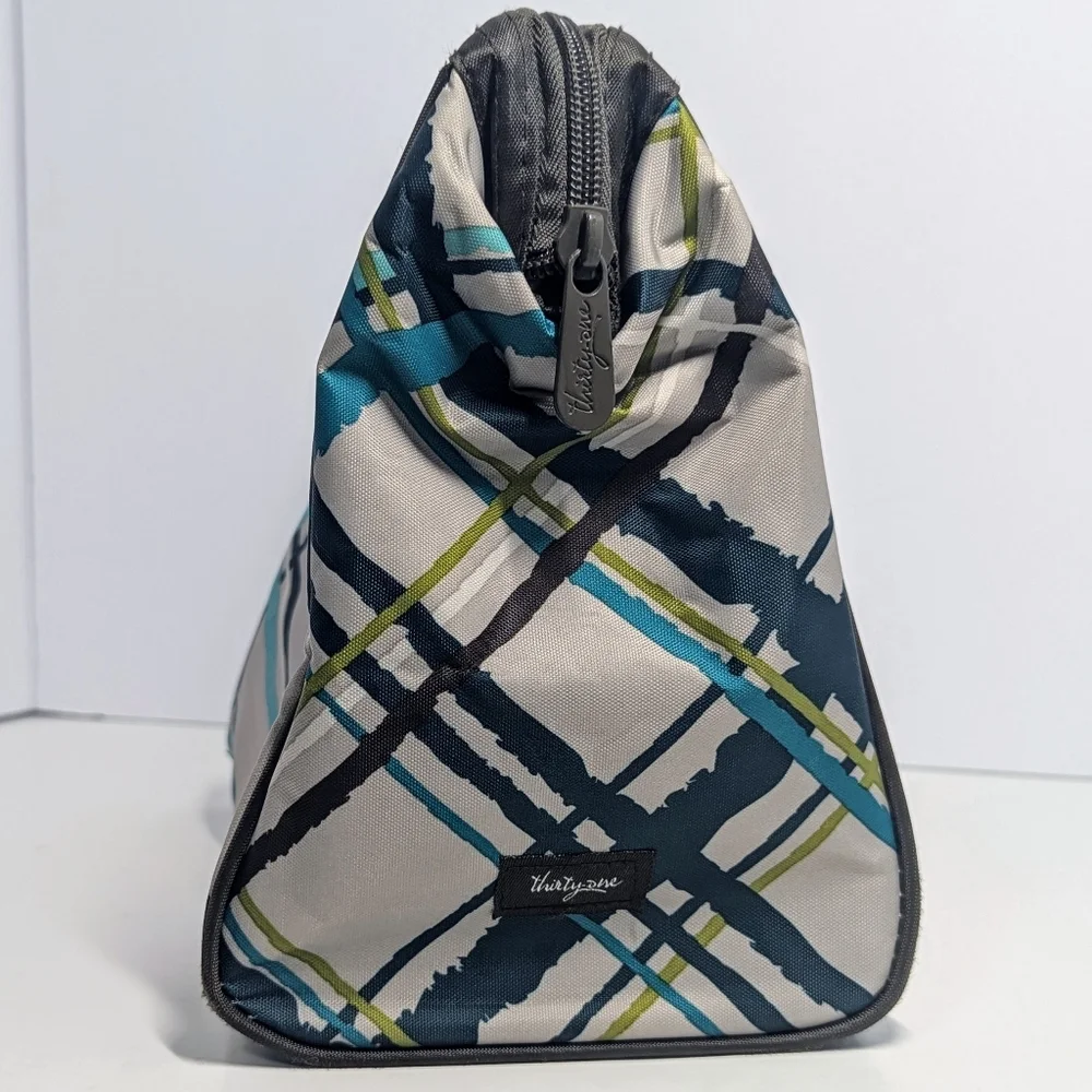 Thirty One Cosmetic/Toiletries Bag Turquoise Multicolor